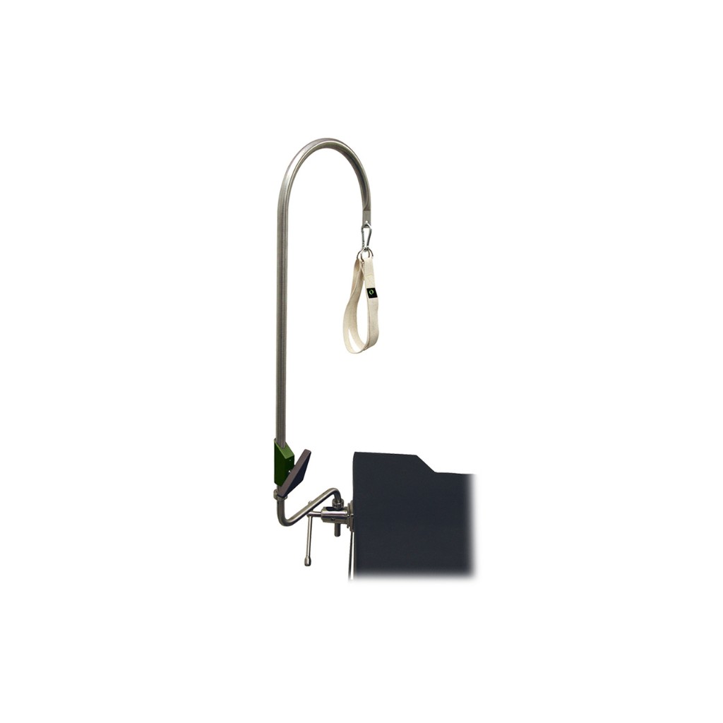 Candy Cane Style Lithotomy Legholder  Stainless Steel W/Straps (Pair) <br><span style="font-size:15px; color: #7d879c;">SEA-1813</span>
