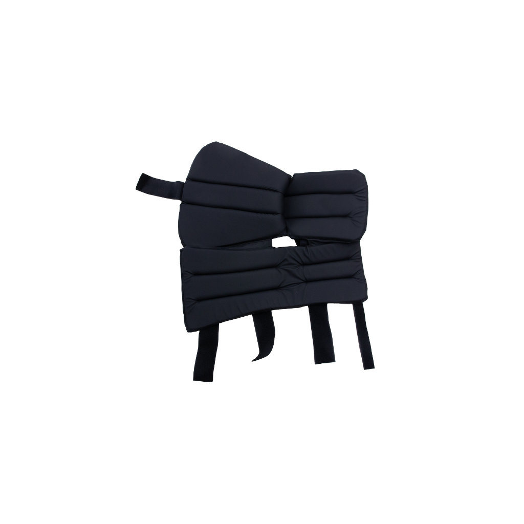 Black  And Red Fin Half Boot Stirrup Pad <br><span style="font-size:15px; color: #7d879c;"> I-SEA-SPB-01R </span>